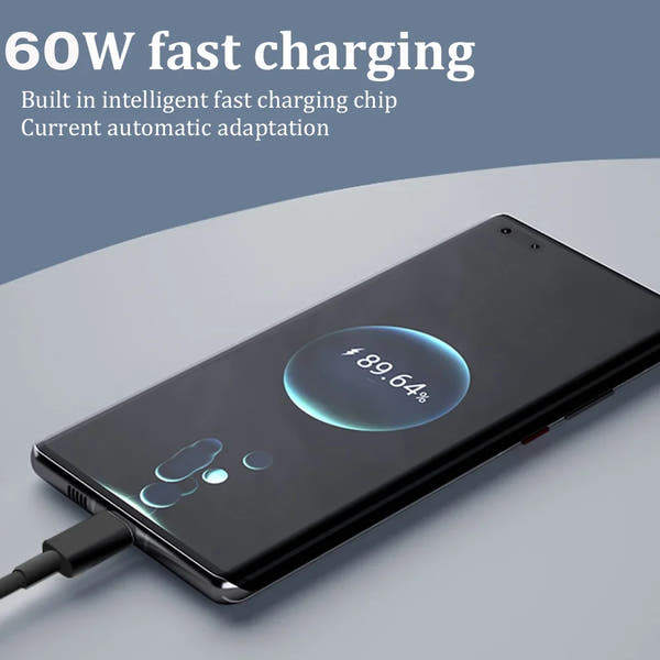 Mini 6-in-1 Cable & Adapter Set — USB-C, Lightning, Micro, 60W Fast Charge