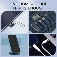 Mini 6-in-1 Cable & Adapter Set — USB-C, Lightning, Micro, 60W Fast Charge